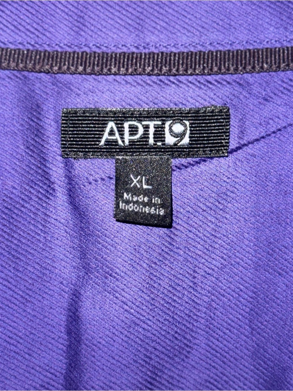 APT 9 Men’s Purple Modern Fit Long Sleeve Dress Shirt 100% Cotton Size XL New - Picture 3 of 9